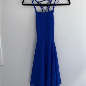 Royal blue dress